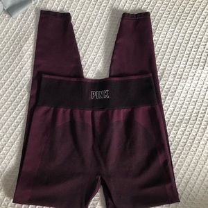 PINK SEAMLESS LEGGINGS